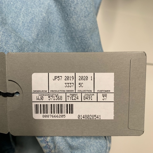 Balenciaga Logo Light Blue Denim Shirt - Picture 10 of 10